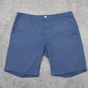 Bonobos Golf 10" Highland Shorts Mens‎ 38 Blue Flat Front Polyester Athleisure